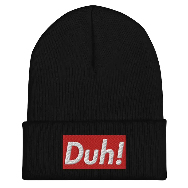 Duh! Red/White Logo - Beanie